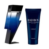 Carolina Herrera Bad Boy Cobalt Set cadou, Apa parfumata 50ml + Gel de dus 100ml