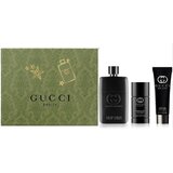 Gucci Guilty Pour Homme Set cadou, Apă de parfum 90 ml + deostick 75ml + Gel de duș 50 ml