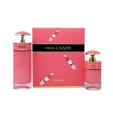 Prada Candy Gloss Set cadou, Apă de toaletă 80ml + Apă de toaletă 30ml - ambalajul deteriorat