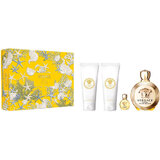 Versace Eros Pour Femme Set cadou, Apă de parfum 100ml + Gel de dus 100ml + Lapte de corp 100ml + Apă de parfum 5ml