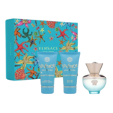 Versace Pour Femme Dylan Turquoise - Set de cadouri - Apă de toaletă 50ml + Gel de corp 50ml + Gel de duș 50ml Set cadou, 50ml