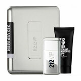 Carolina Herrera 212 VIP Men Set cadou, apă de toaletă 100ml + Gel de duș 100ml (metal box)