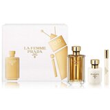 Prada La Femme Set cadou, Apă de parfum 100ml + Apă de parfum (roll on) 10ml + Lapte de corp 100ml