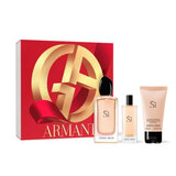 Giorgio Armani Si Set cadou, Apă de parfum 100ml + Apă de parfum 15ml + loțiune de corp 50ml