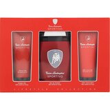 Tonino Lamborghini Sportivo Set cadou, Apă de toaletă 125 ml + Gel de dus 100 ml + balsam dupa ras 100 ml