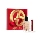Giorgio Armani Sí Intense - refillable Set cadou, eau de parfum 100 ml + lipsatin 4 ml