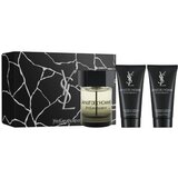 Yves Saint Laurent La Nuit de L´Homme Set cadou, Apă de toaletă 100ml + Gel de duș 50ml + Gel de duș 50ml