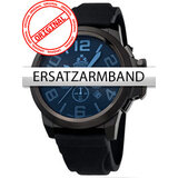 Rothenschild Replacement Strap silicon RS-1108-IB Black Black Clasp