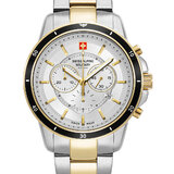 Swiss Alpine Military 7089.9142 Chronograph Mens Watch 44mm 10ATM