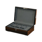 Rothenschild watch case RS-2433-EB for 6 watches and cufflinks