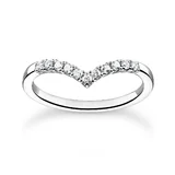 Thomas Sabo Ladies Ring TR2394-051-14-54 V-shape size 54