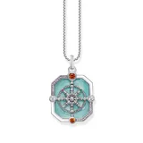 Thomas Sabo PE961-340-7 Silver pendant Wheel of Karma + zirconia 