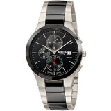 Boccia 3748-01 men`s watch chronograph ceramic titanium 39mm 5ATM