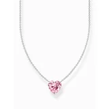 Thomas Sabo KE2211-051-9-L45V Silver necklace w. pink heart pendant 
