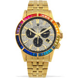 Louis XVI LXVI1120 Majeste Iced Out Chronograph mens watch 43mm 5ATM