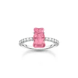 Thomas Sabo TR2459-052-9-52 Silver Ring with pink Gold Bears and Zirconia Ladies