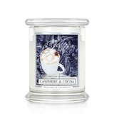 Kringle Candle Lumanare parfumata cashmere & cacao medie cu 2 fitiluri (411 g)