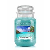 Lumânare Country Canle Tropical Waters Lumânare mare cu 2 fitiluri parfumate (652 g)