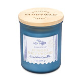 Lumânare parfumată Paddywax COASTAL Hinoki Driftwood în carcasă de sticlă cu blat din lemn 8oz/226g