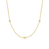 ANIA HAIE N038-02G Smooth Twist Ladies Necklace, adjustable