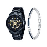 Maserati R8873621042 Mens Watch Successo Chronograph Set 44mm 5ATM 