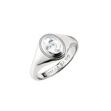 Thomas Sabo TR2523-051-14-56 Ring with white zirconia stone Oval Silver Ladies