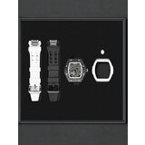 Tsar Bomba TB8218(1+2)CF/FKM-01BK/WH Mens Watch Atomic Twin Interchangeable Automatic Watch 45mm 10ATM 