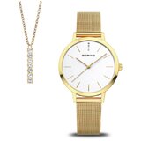Bering 13434-334-GWP Ladies Watch Set Golden Signature 34mm 3ATM
