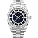 Paul Rich PR-47458 Mens Watch Crown Legacy Silver Aventurine Blue 40mm 5ATM