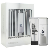 Set cadou Carolina Herrera 212 VIP Men, apa de toaleta 100ml + gel de dus 100ml (Set de calatorie)