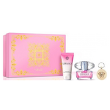 Set cadou Versace Bright Crystal, apa de toaleta 90ml + lotiune de corp 100ml + breloc