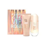 Carolina Herrera 212 VIP Rose Set cadou, Apă de parfum 80ml + Lapte de corp 100ml (Travel Set)