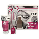 Set cadou Mexx Life Is Now for Her, apa de toaleta 15ml + lotiune de corp 50ml