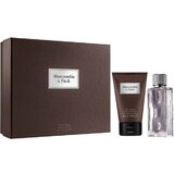 Set cadou Abercrombie & Fitch First Instinct, apa de toaleta 100ml + gel de dus 200ml