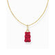 Thomas Sabo KE2209-414-10-L45 Gold-plated chain w. red Goldbears pendant 