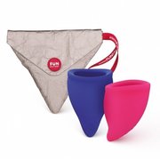 Cupele menstruale Fun Cup Explore Kit (2 PC -uri)