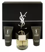Set cadou Yves Saint Laurent L´Homme, apa de toaleta 60ml + aftershave 50ml + gel de dus 50ml