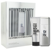 Set cadou Carolina Herrera 212 VIP Men, apa de toaleta 100ml + gel de dus 100ml (Set de calatorie)