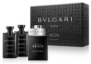 Set cadou Bvlgari Man Black Cologne, apa de toaleta 100ml + aftershave 75ml + gel de dus 75ml + punga cosmetica