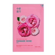 O mască de pânză de înmuiere cu trandafiri de trandafiri Damasc (foaie de mască de esență pură) 20 ml