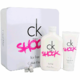 Calvin Klein CK One Shock for Her Set cadou, Apă de toaletă 200ml + Lapte de corp 100ml