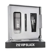 Set cadou Carolina Herrera 212 VIP Men Black Eau de Parfum 100ml + Gel de duș 100ml + Eau de Parfum 10ml