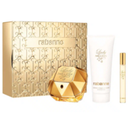 Set cadou Paco Rabanne Lady Million, Eau de Parfum 80ml + Lotiune de corp 100ml + Eau de Parfum 10ml - ambalaj deteriorat