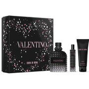 Set cadou Valentino Uomo Born In Roma, Apa de Toaleta 100ml + Apa de Toaleta 15ml + Gel de dus 75ml