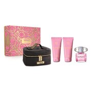 Set cadou Versace Bright Crystal, apa de toaleta 90ml + lotiune de corp 100ml + gel de dus 100ml + punga