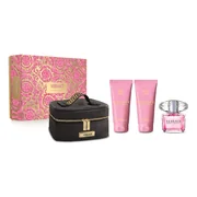 Set cadou Versace Bright Crystal, apa de toaleta 90ml + lotiune de corp 100ml + gel de dus 100ml + punga