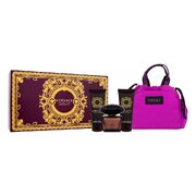 Versace Crystal Noir  Set cadou, apa de toaleta 90ml + gel de dus 100ml + lotiune de corp 100ml + geanta de mana