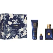 Set cadou Versace Dylan Blue, Apa de toaleta 100ml + Apa de toaleta 5ml + Gel de dus 150ml