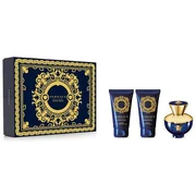 Set cadou Versace Dylan Blue pour Femme, apa parfumata 50ml + lotiune de corp 50ml + gel de dus 50ml