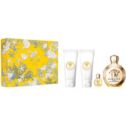 Versace Eros Pour Femme Set cadou, Apă de parfum 100ml + Gel de dus 100ml + Lapte de corp 100ml + Apă de parfum 5ml